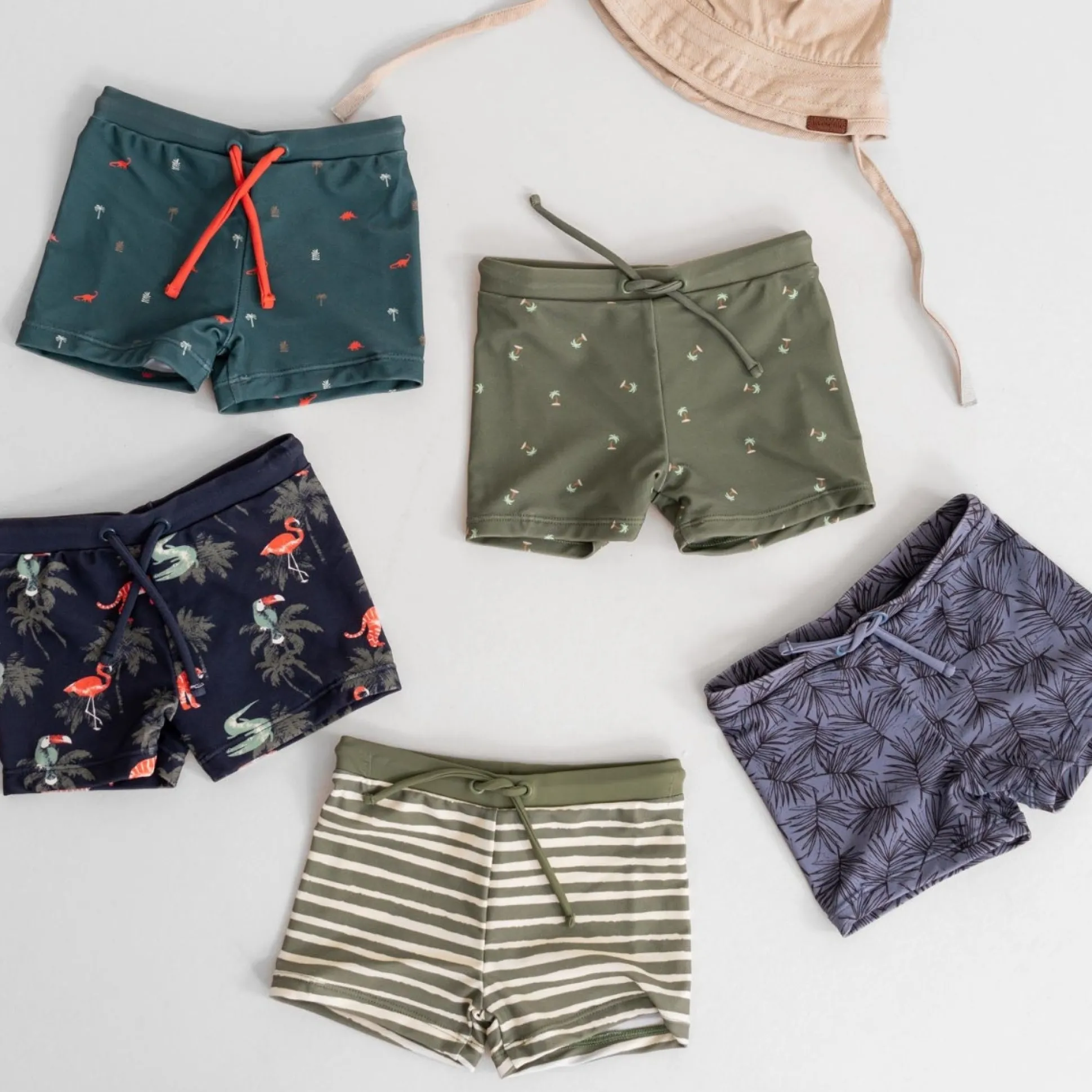 Prénatal zwemboxer dieren all over print blauw