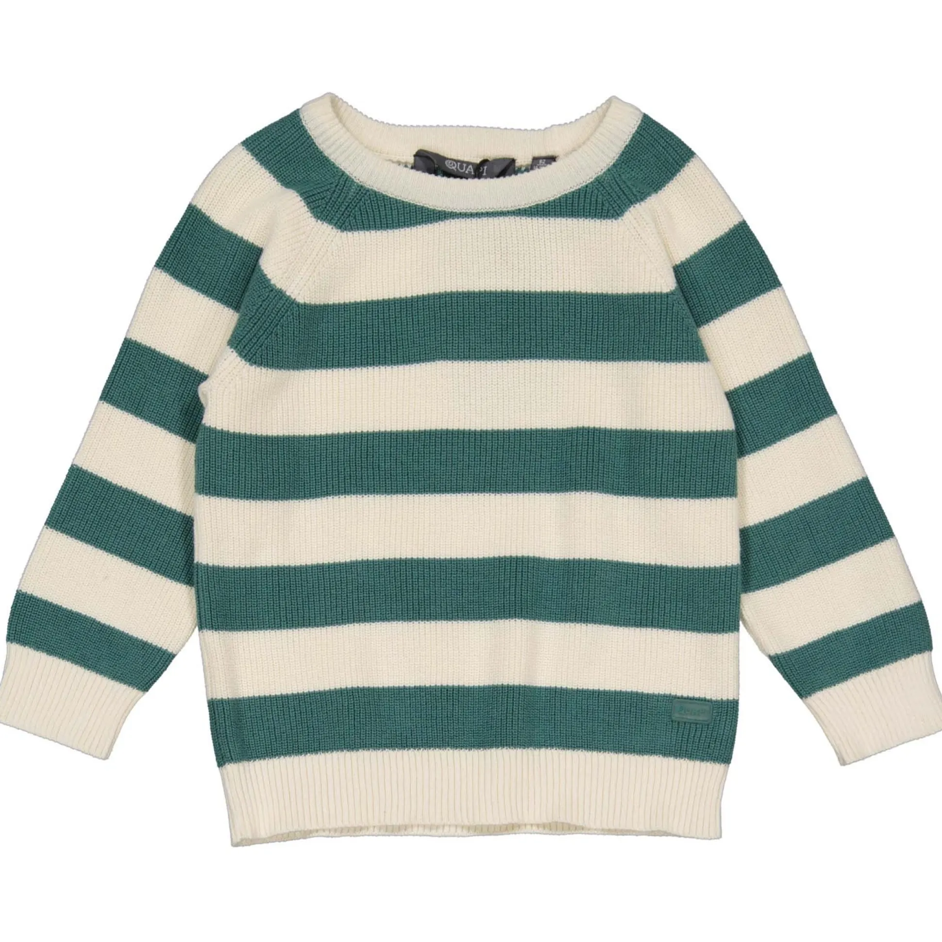 Quapi peuter trui lange mouwen strepen groen