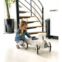 Retro roller loopauto Nijntje White