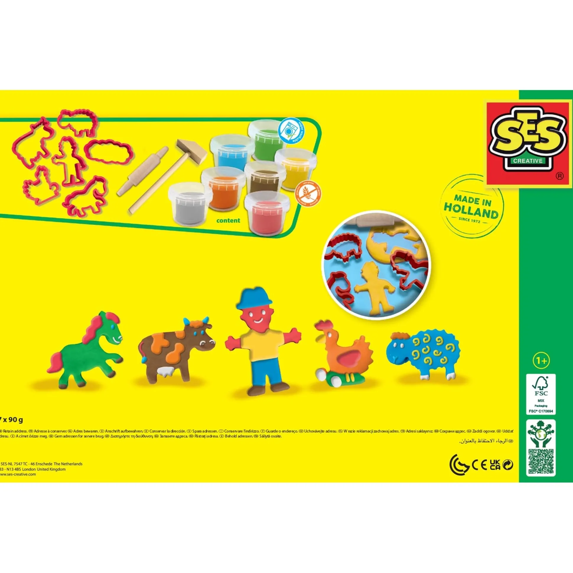 SES My First - Klei mega set met tools Multi