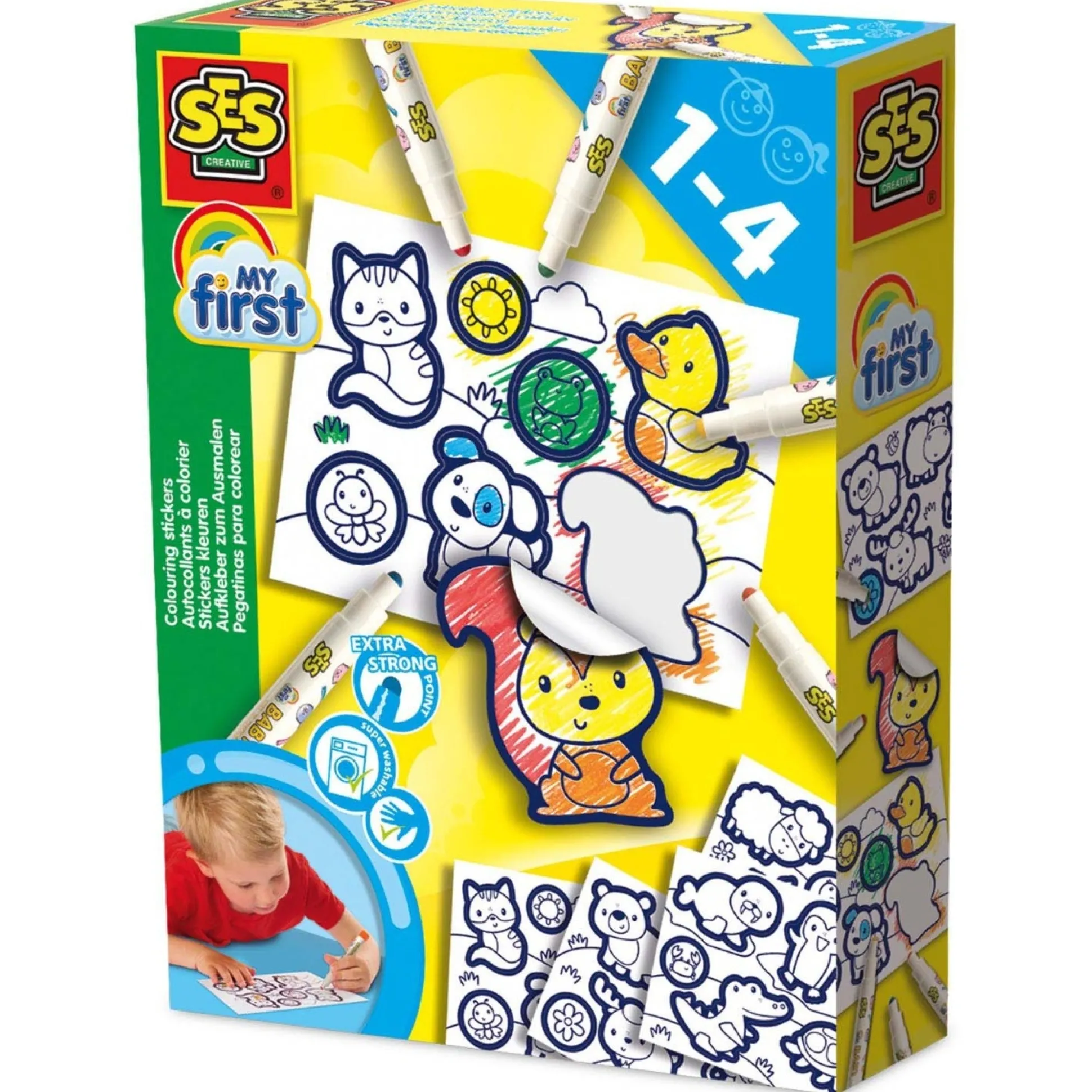 SES My First - Stickers kleuren Multi