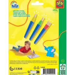 SES My First - Veilige baby kwasten (3 stuks) Multi