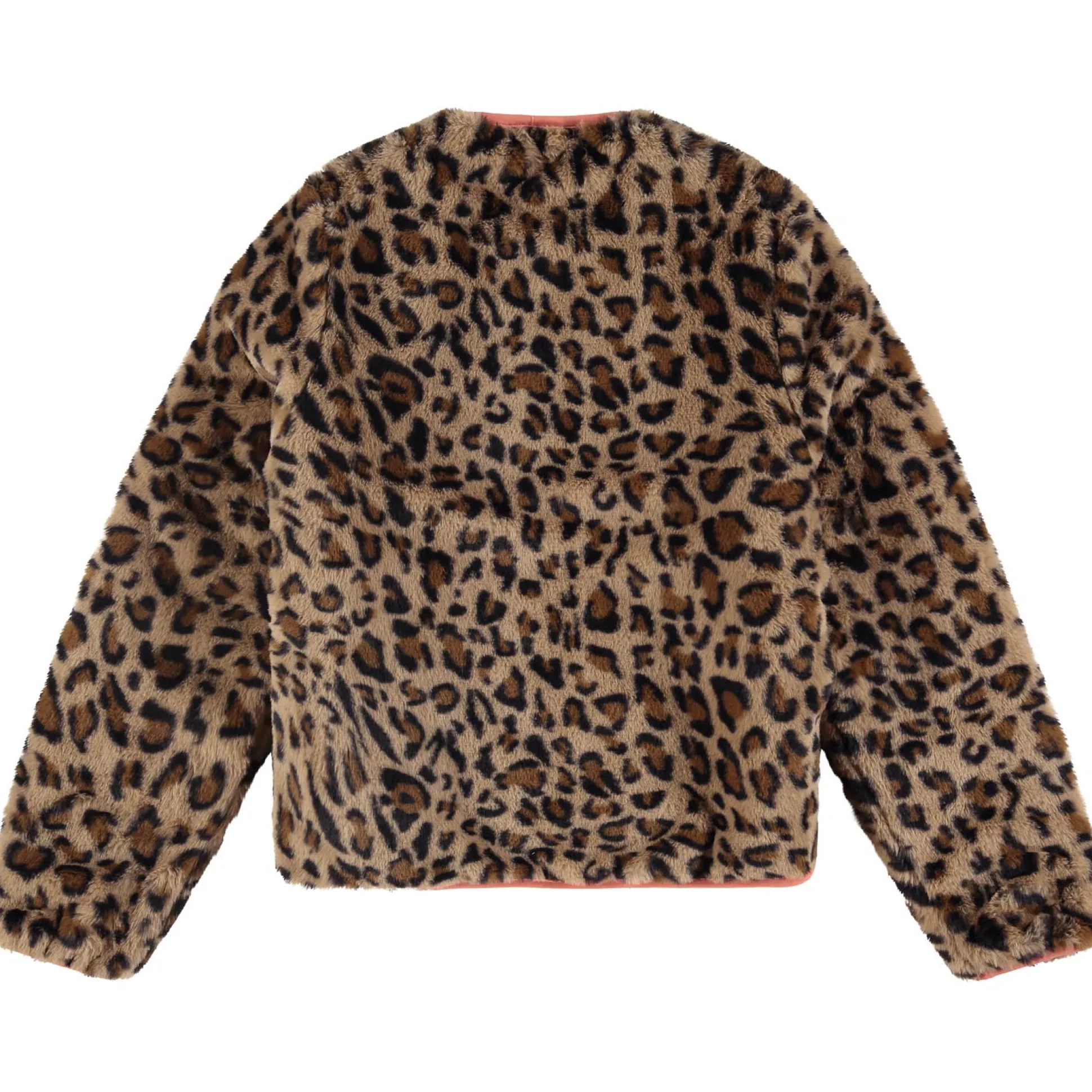 Stains & Stories jas lange mouwen panterprint bruin