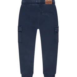 Stains & Stories peuter broek  effen blauw