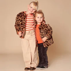 Stains & Stories peuter jas lange mouwen meerkleurig groen