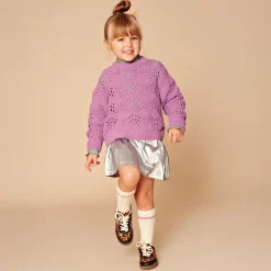 Stains & Stories peuter rok  effen zilver