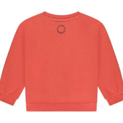 Stains & Stories peuter sweater lange mouwen logo oranje