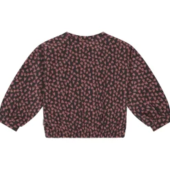 Stains & Stories peuter sweater lange mouwen hartjes zwart