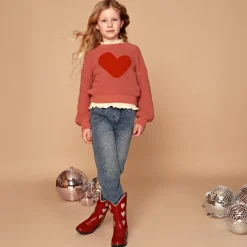 Stains & Stories peuter trui lange mouwen  roze