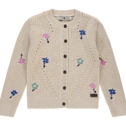 Stains & Stories peuter vest lange mouwen bloemen multi