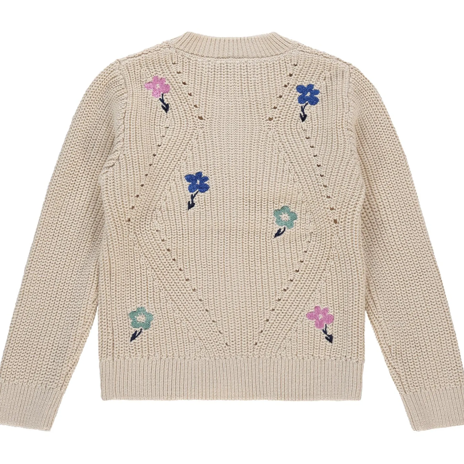 Stains & Stories peuter vest lange mouwen bloemen multi