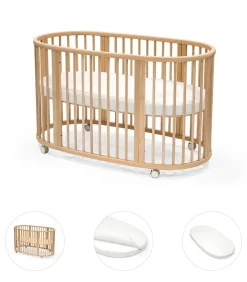 Stokke Sleepi Bed bundel naturel met matras & hoeslaken