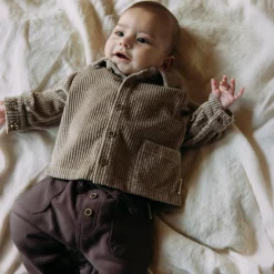 Sweet petit baby broek Benja effen bruin