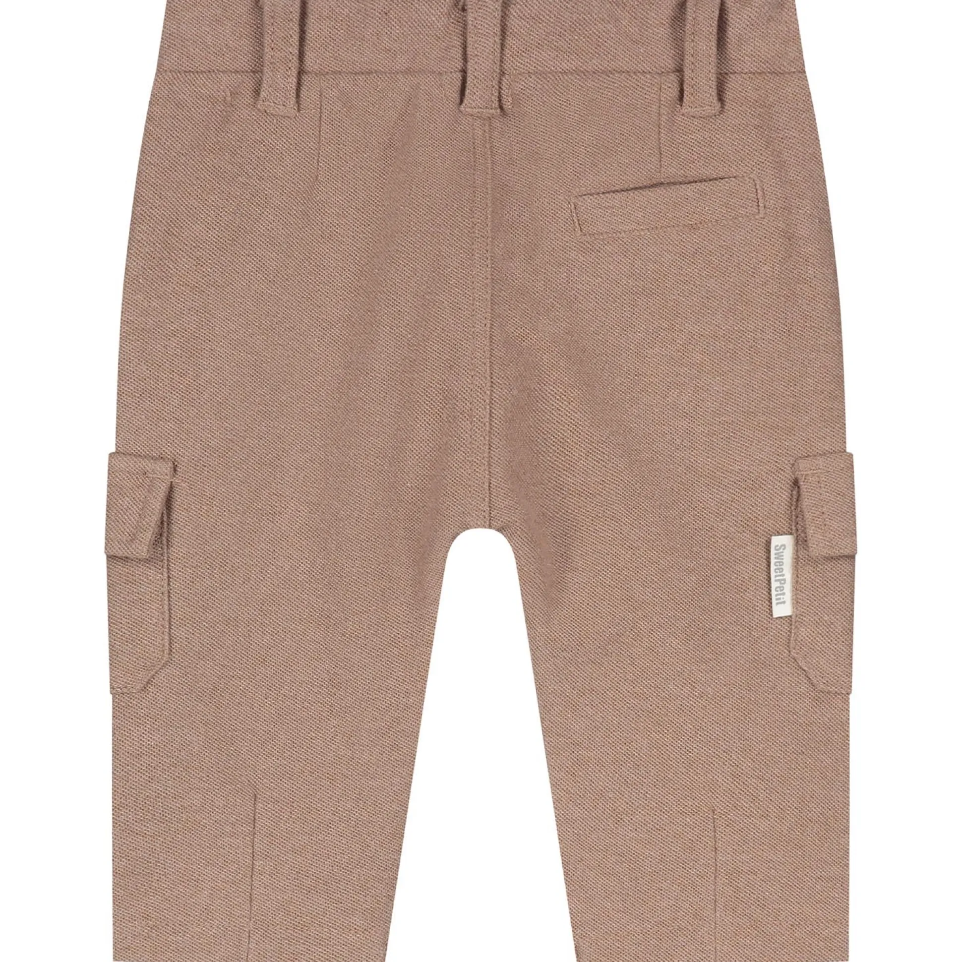 Sweet Petit baby broek lange mouwen effen bruin
