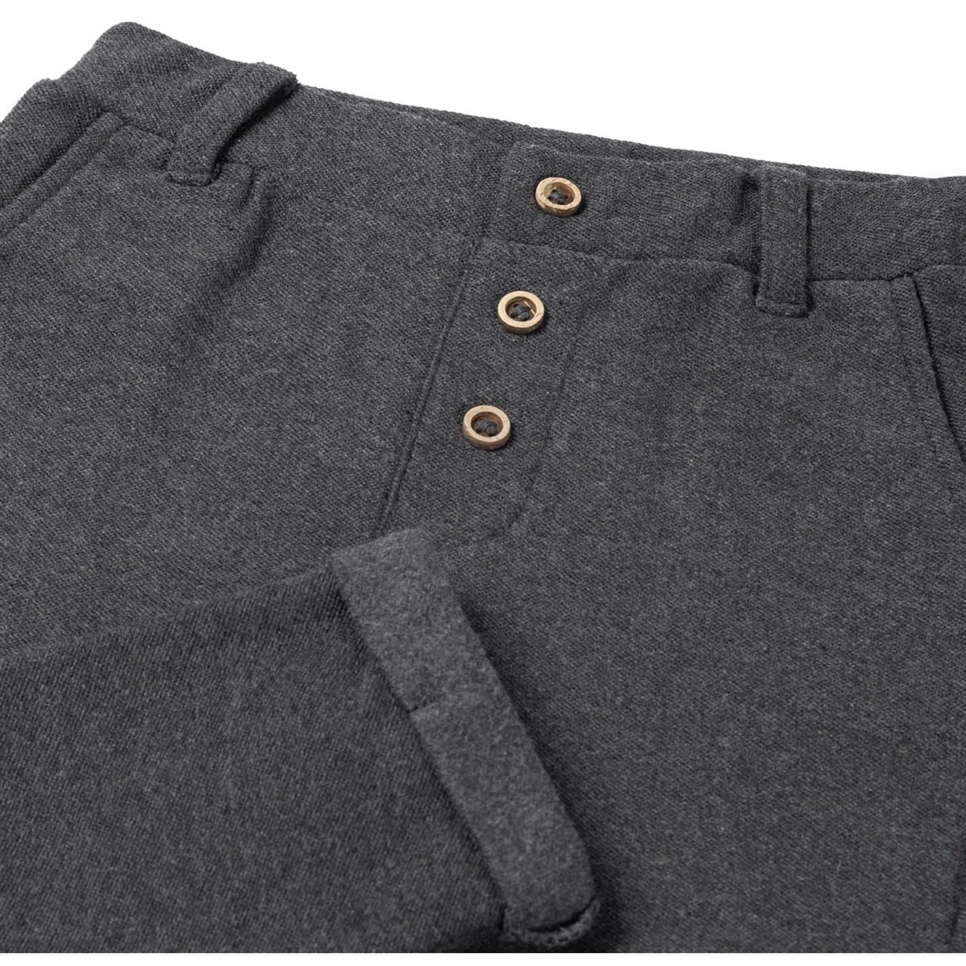 Sweet petit baby broek Merlijn effen grijs