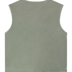 Sweet Petit baby gilet mouwloos effen groen