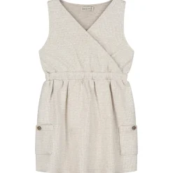 Sweet Petit baby jurk Merel mouwloos ruit beige