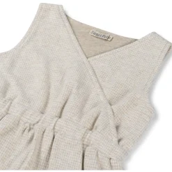 Sweet Petit baby jurk Merel mouwloos ruit beige