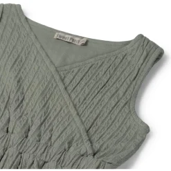 Sweet Petit baby jurk Merel mouwloos effen groen