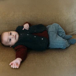 Sweet Petit baby legging Pien  strepen grijs