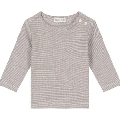 Sweet Petit baby shirt Mees lange mouwen effen bruin