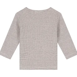 Sweet Petit baby shirt Mees lange mouwen effen bruin