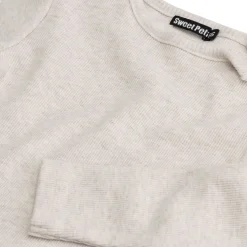 Sweet Petit baby shirt Robin lange mouwen effen beige