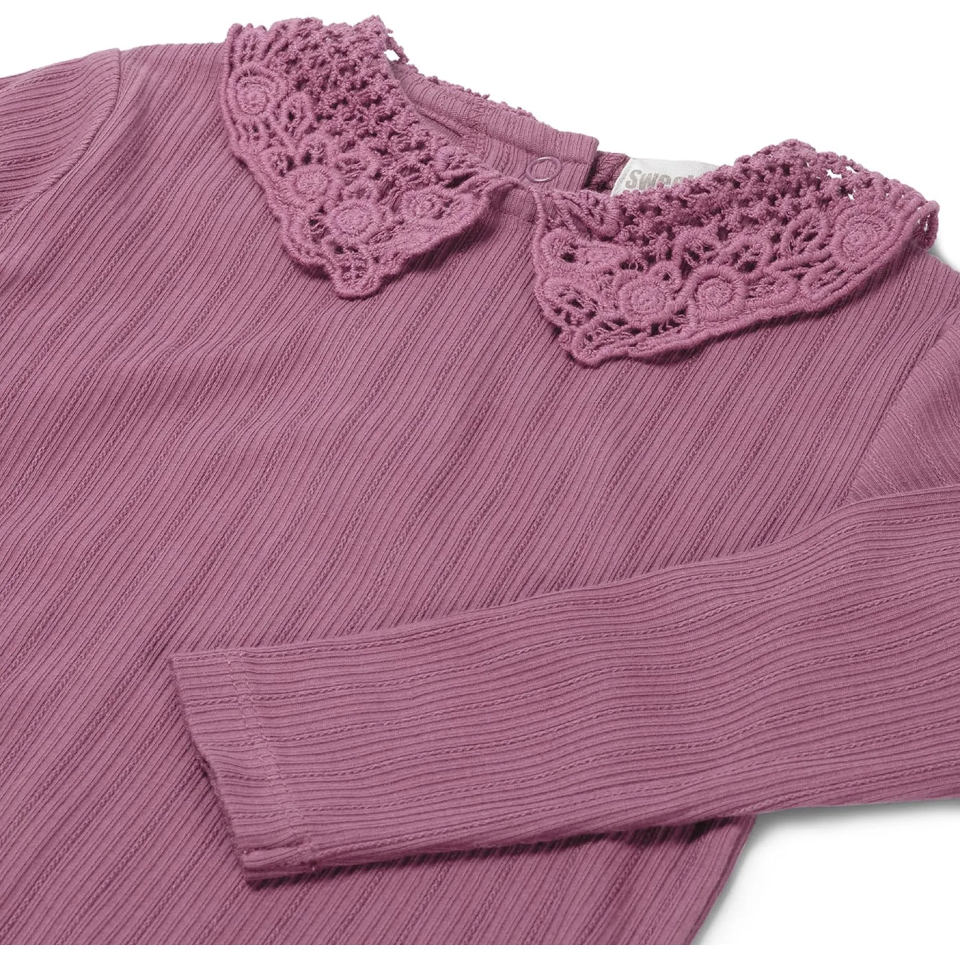Sweet petit baby shirt Zoe lange mouwen effen paars