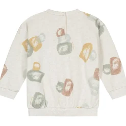 Sweet Petit baby sweater lange mouwen all over print beige