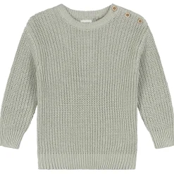 Sweet Petit baby trui lange mouwen effen groen