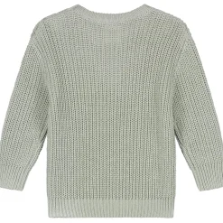Sweet Petit baby trui lange mouwen effen groen