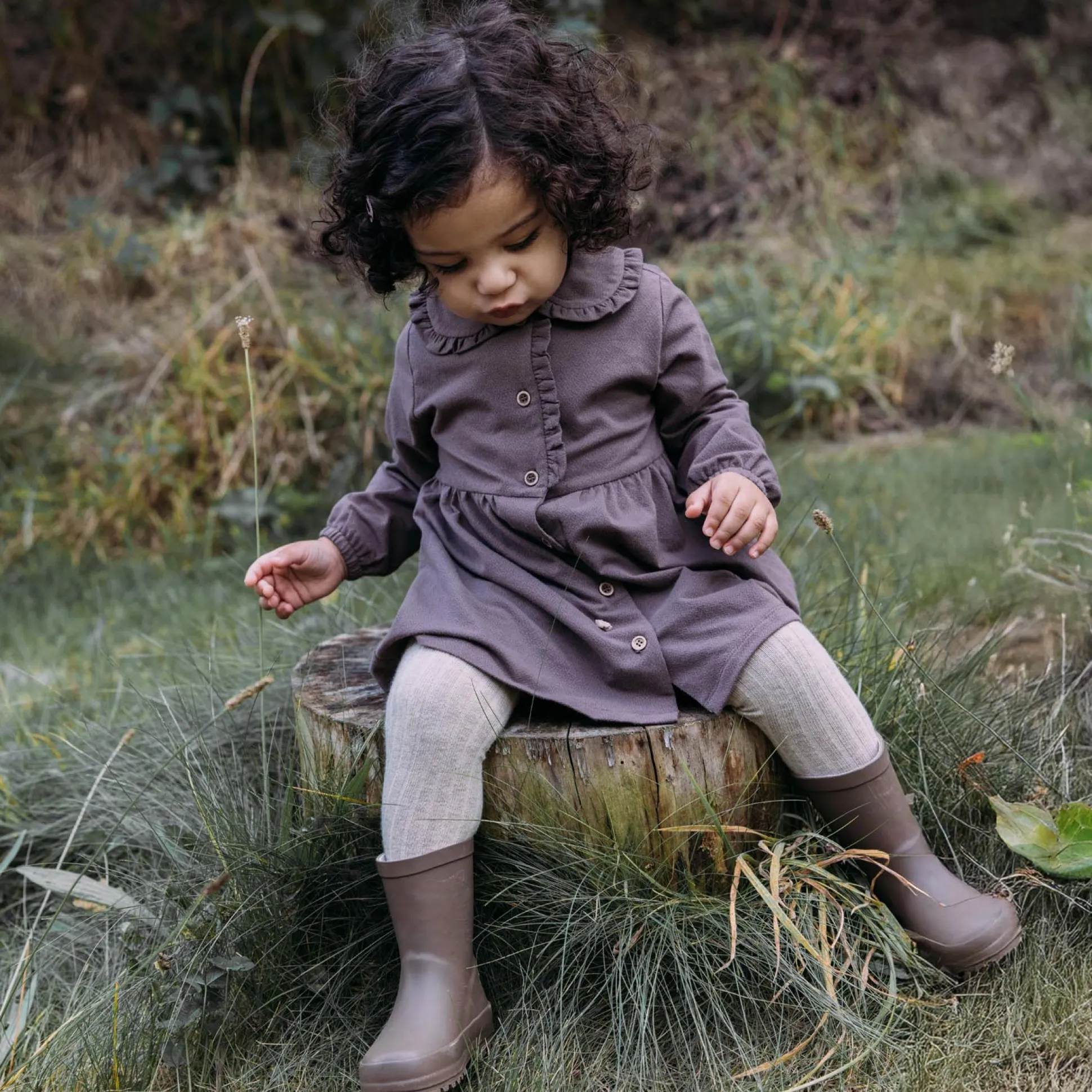 Sweet Petit maillot rib effen beige