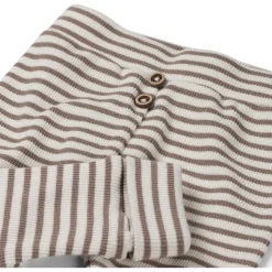 Sweet Petit Mini broek rib strepen bruin