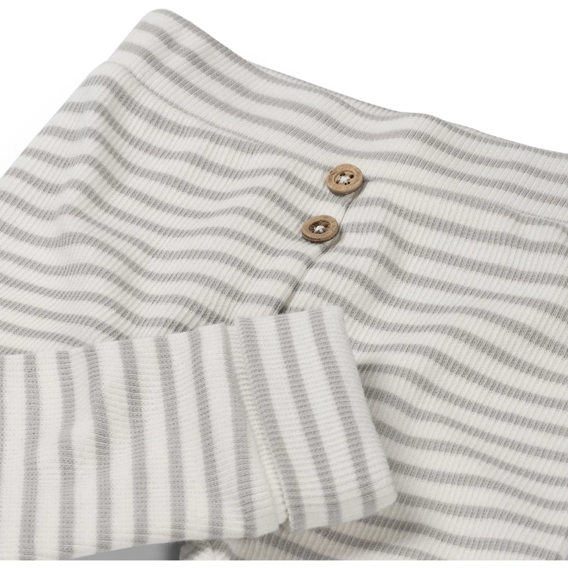 Sweet Petit Mini broek rib strepen grijs
