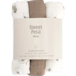 Sweet Petit Mini hydrofiele luiers 3 stuks  beige