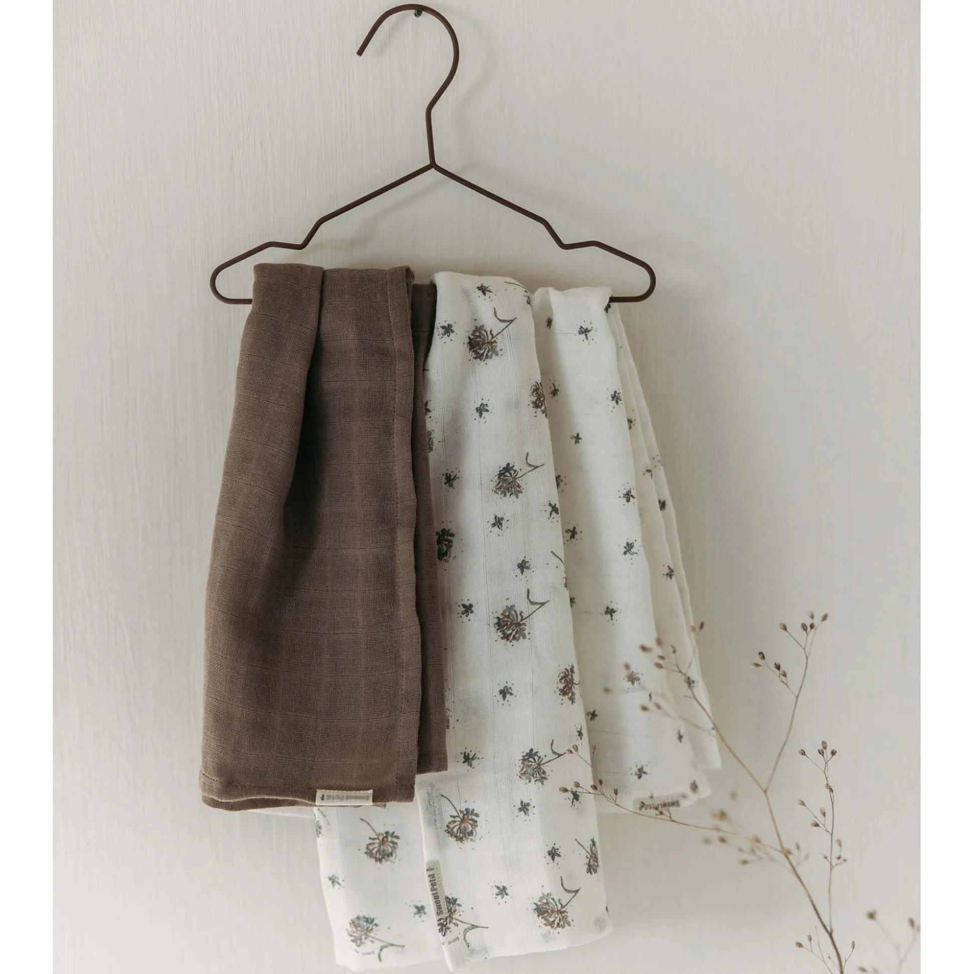 Sweet Petit Mini hydrofiele luiers 3 stuks beige