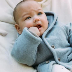 Sweet Petit Mini jas lange mouwen effen grijs