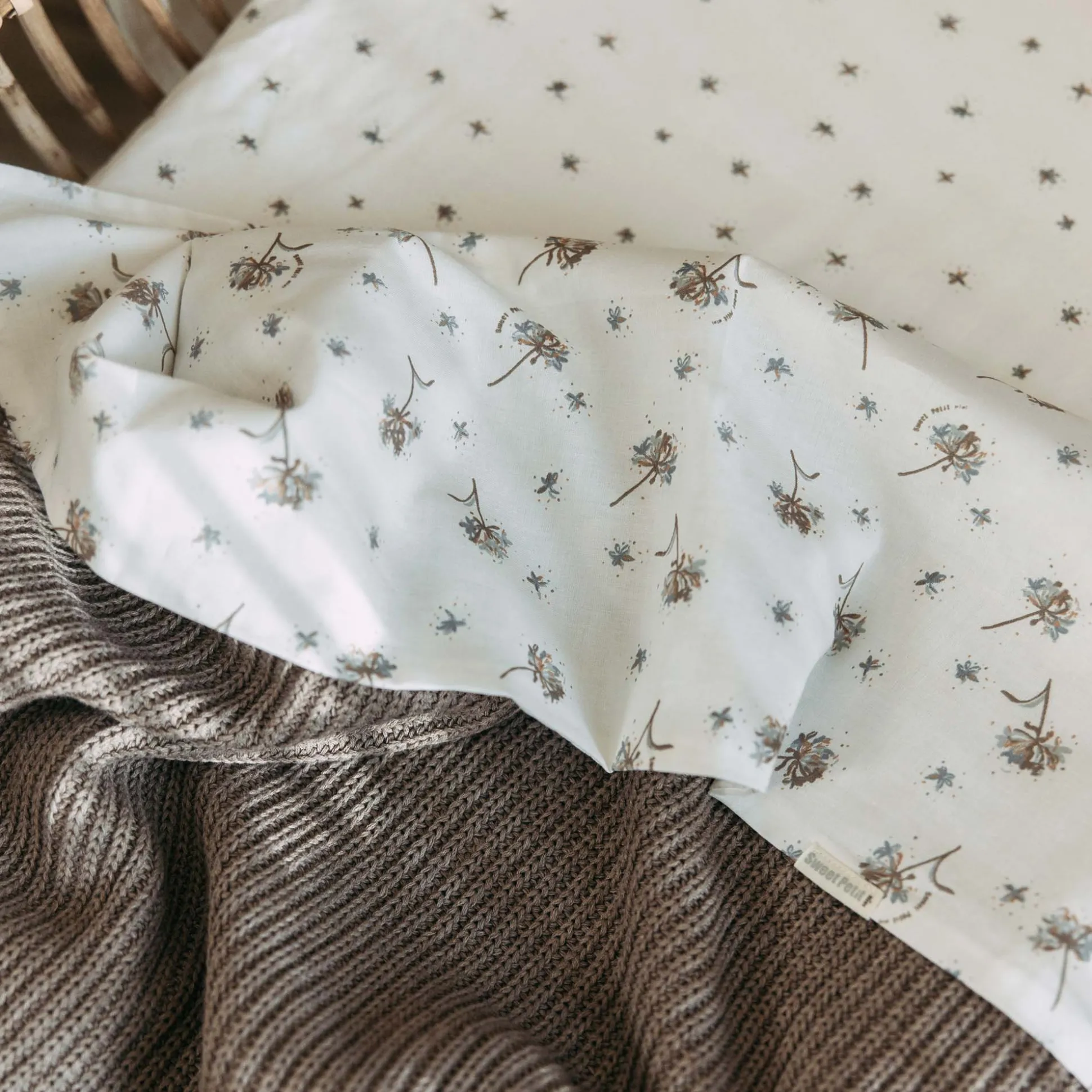 Sweet Petit Mini ledikantdeken bruin