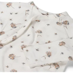 Sweet Petit Mini overslagshirt lange mouwen all over print wit