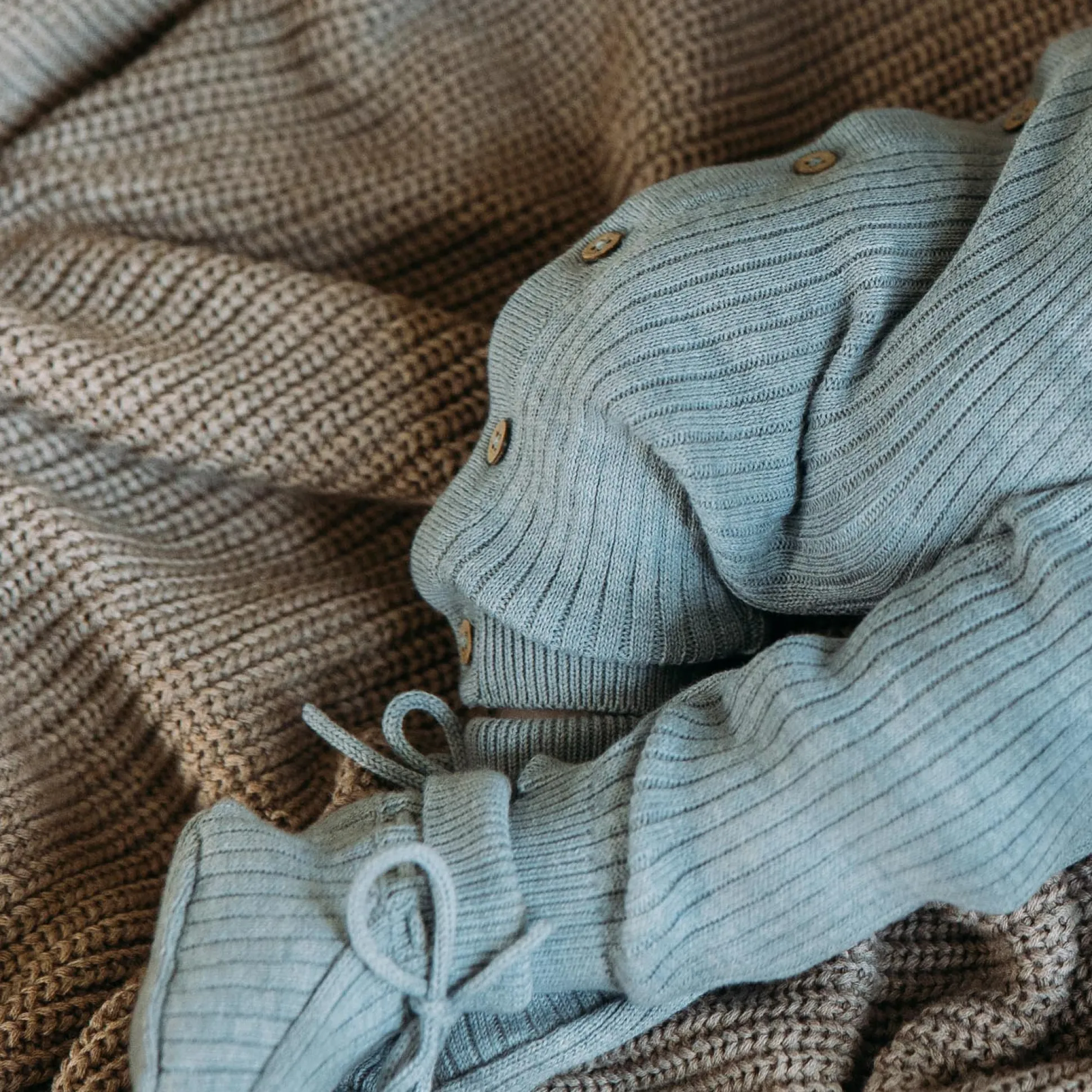 Sweet Petit Mini slofjes grijs