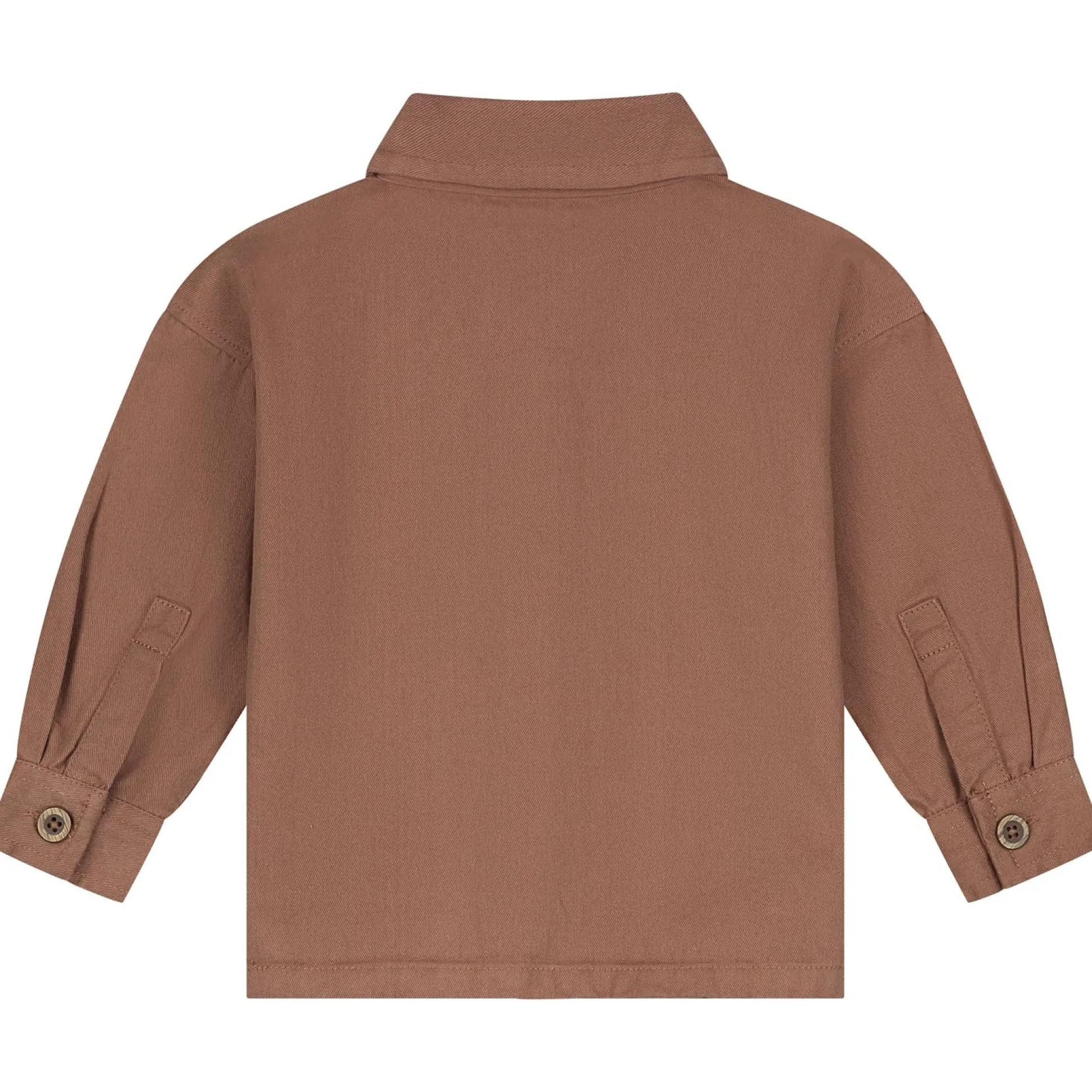 Sweet Petit peuter blouse lange mouwen effen bruin