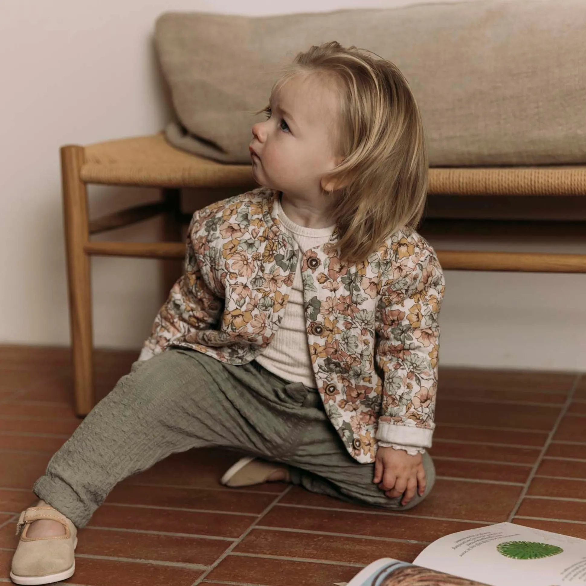 Sweet Petit peuter broek Puck effen groen