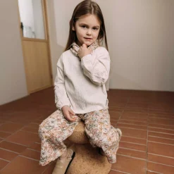 Sweet Petit peuter broek Maysa  bloemen beige