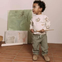 Sweet Petit peuter broek  effen groen
