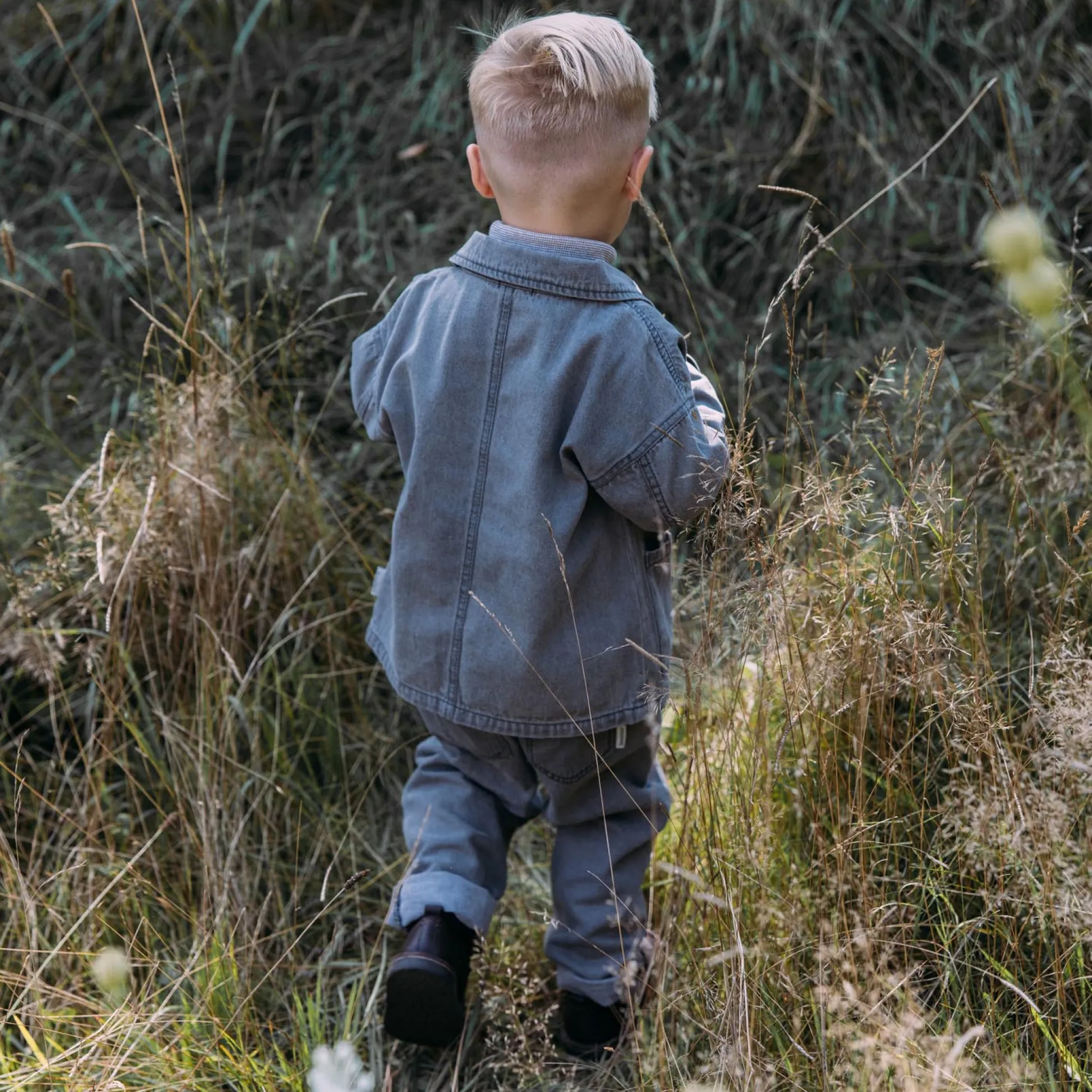 Sweet petit peuter broek Riv effen grijs