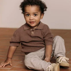 Sweet Petit peuter broek  effen bruin