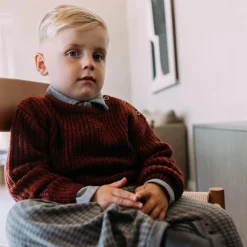 Sweet petit peuter broek Goof  ruit grijs