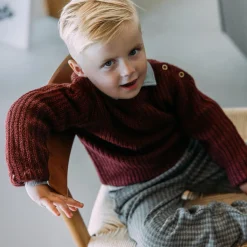 Sweet petit peuter broek Goof  ruit grijs