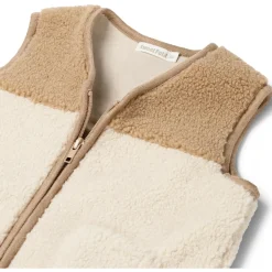 Sweet Petit peuter gilet Joe mouwloos effen beige