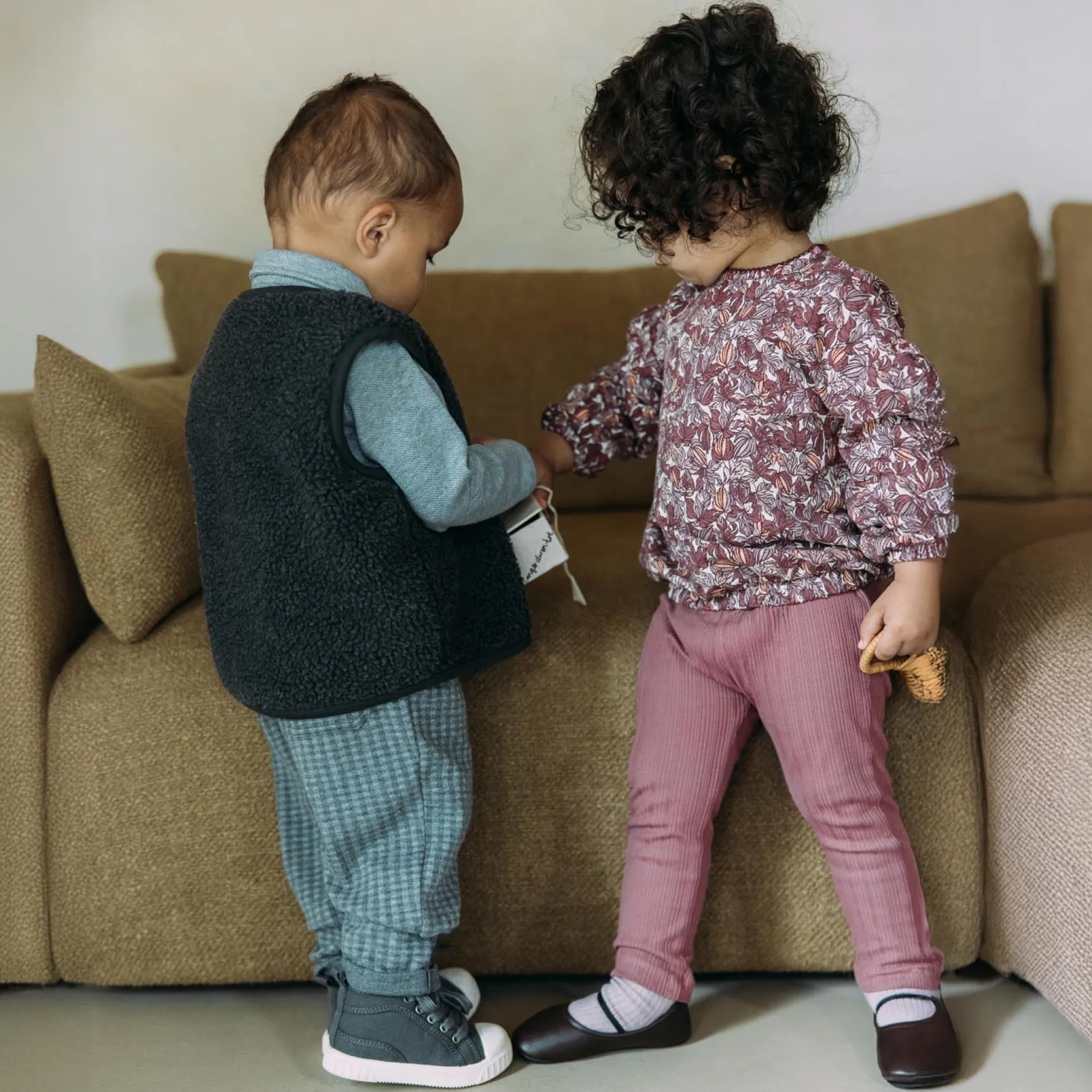 Sweet Petit peuter legging Veerle effen roze